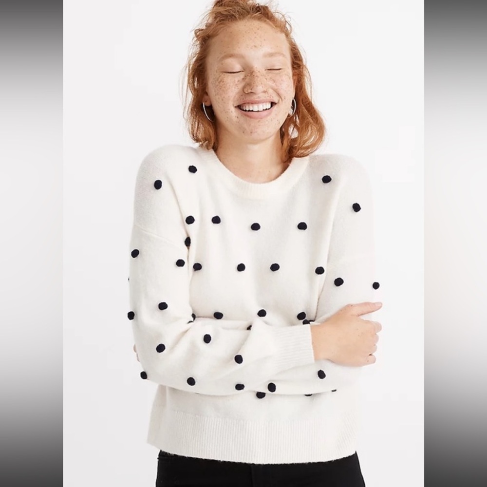 Madewell dot sweater, M, NWT
